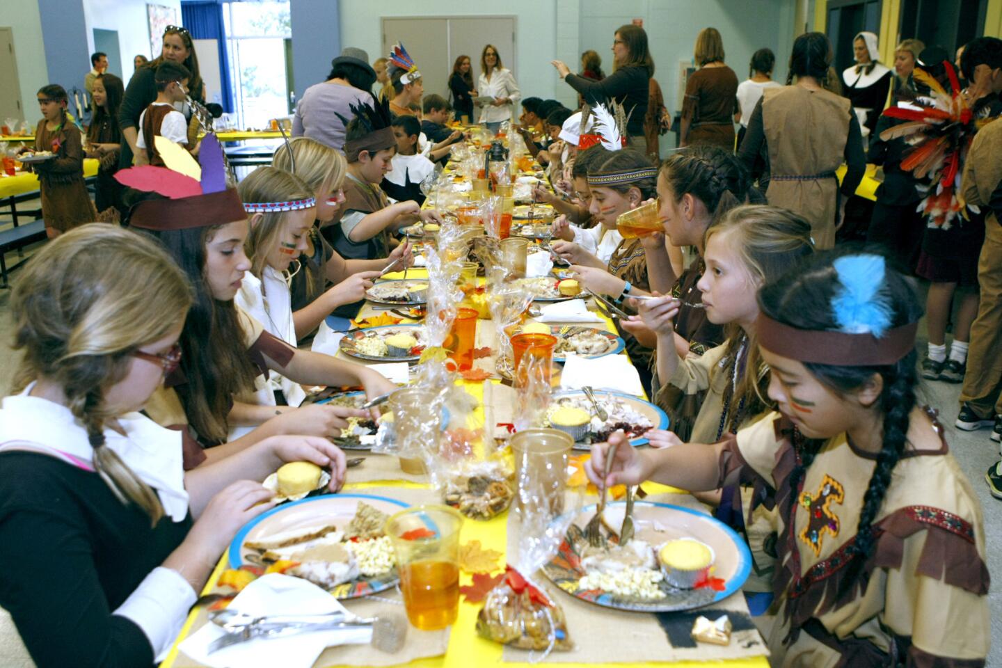 Photo Gallery: La Cañada Elementary holds annual fifth grade Thanksgiving lunch