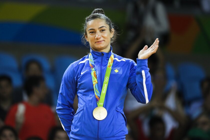 Majlinda Kelmendi wins Kosovo's 1st Olympic medal - The San Diego  Union-Tribune