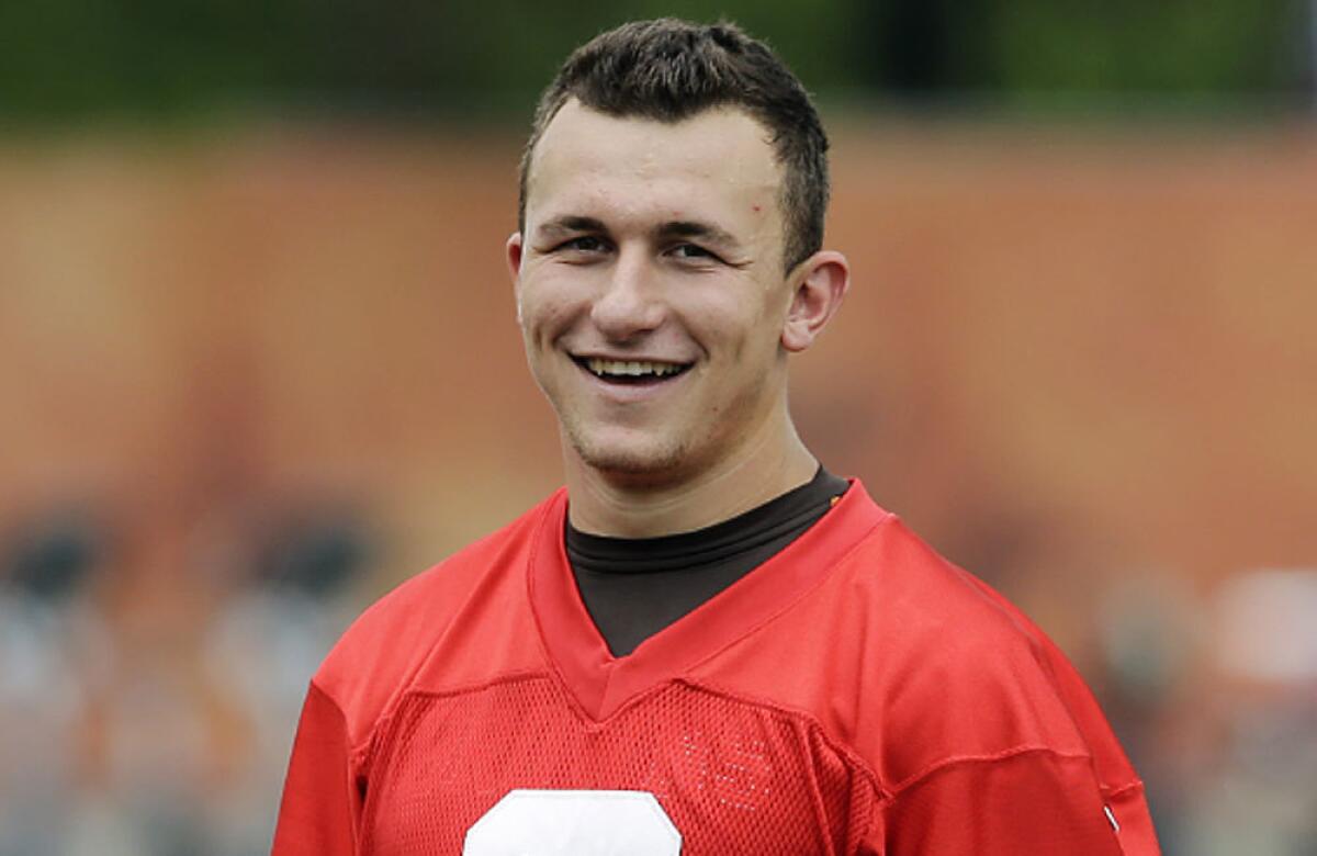 Cleveland rookie Johnny Manziel has the bestselling jersey in the NFL.