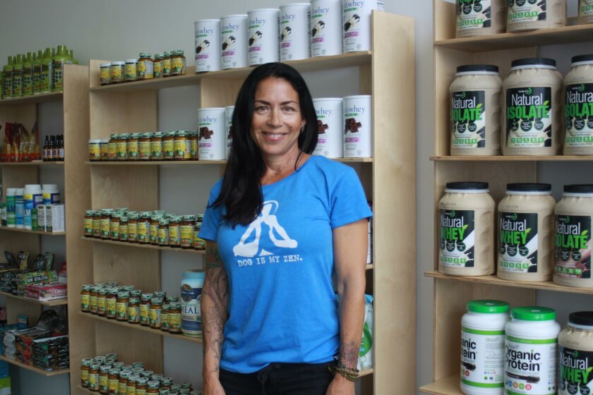 Carla Parra at her Little Vitamin Shop, 1115 Wall St.