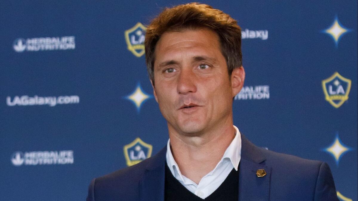 Former Galaxy coach Guillermo Barros Schelotto.