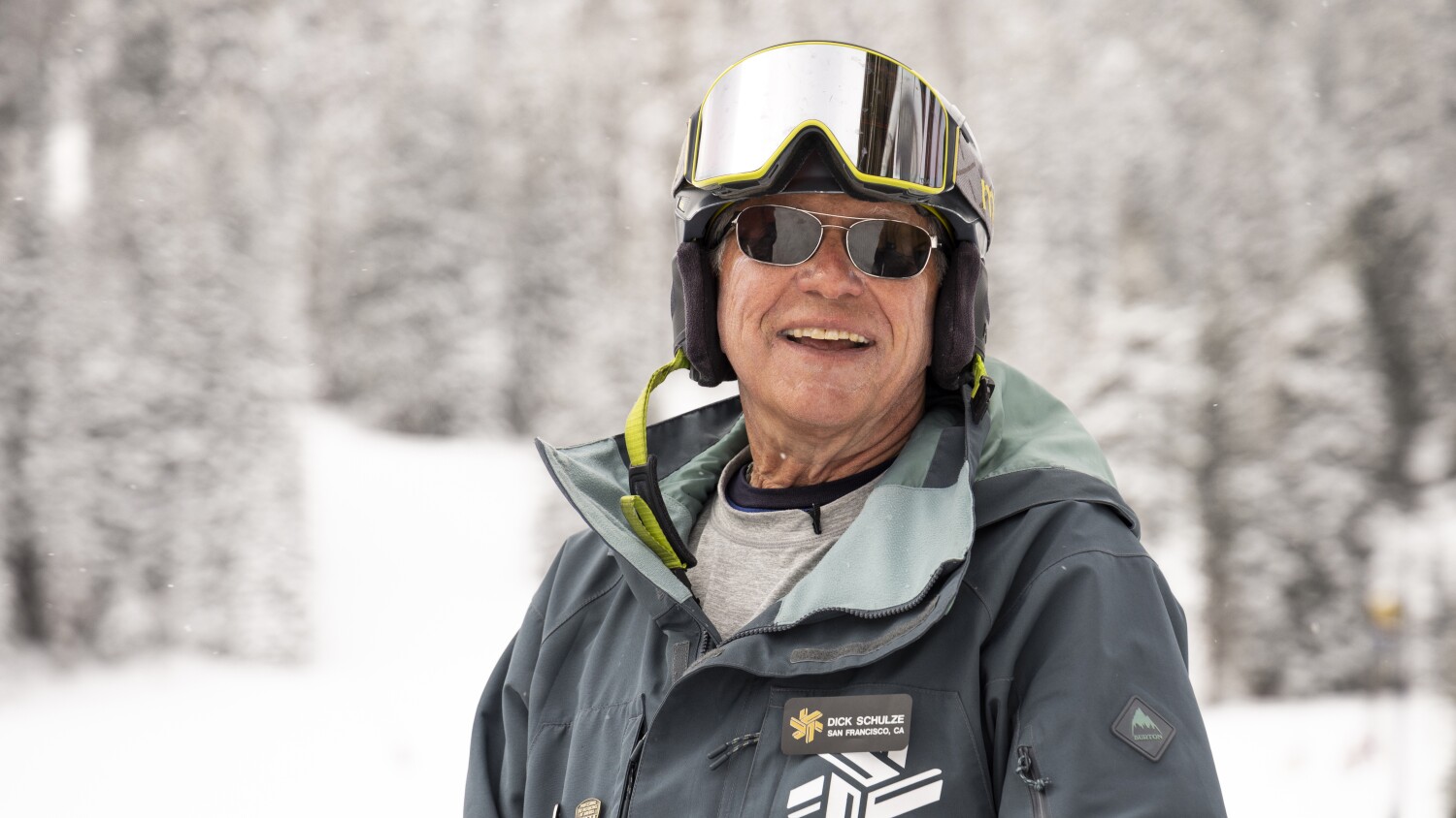 He's America's oldest competitive snowboarder at 76. Just try keeping up