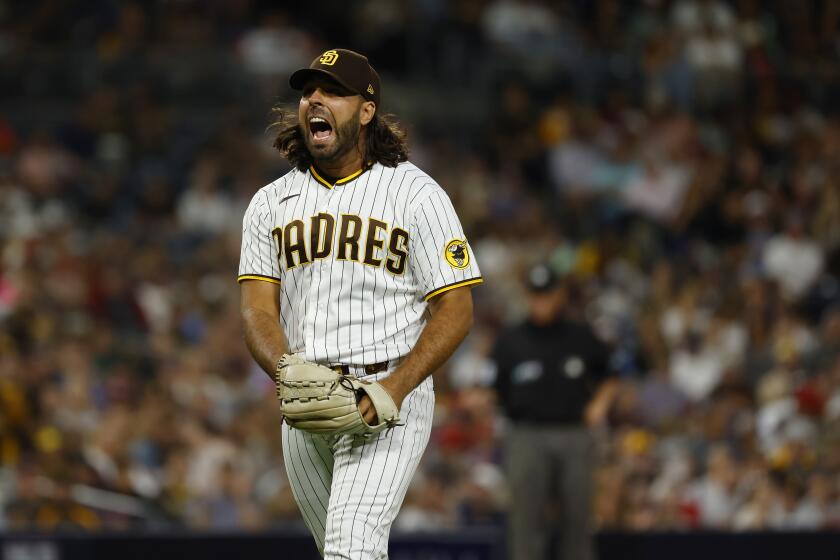This is a 2023 photo of Adrian Morejon of the San Diego Padres baseball  team. This image reflects the San Diego Padres active roster as of  Thursday, Feb. 24, 2023, when this