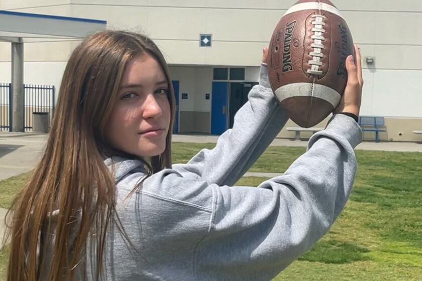 Freshman Reese Blakey is looking forward to trying out for wide receiver at Ramona High's girls flag football tryouts. 