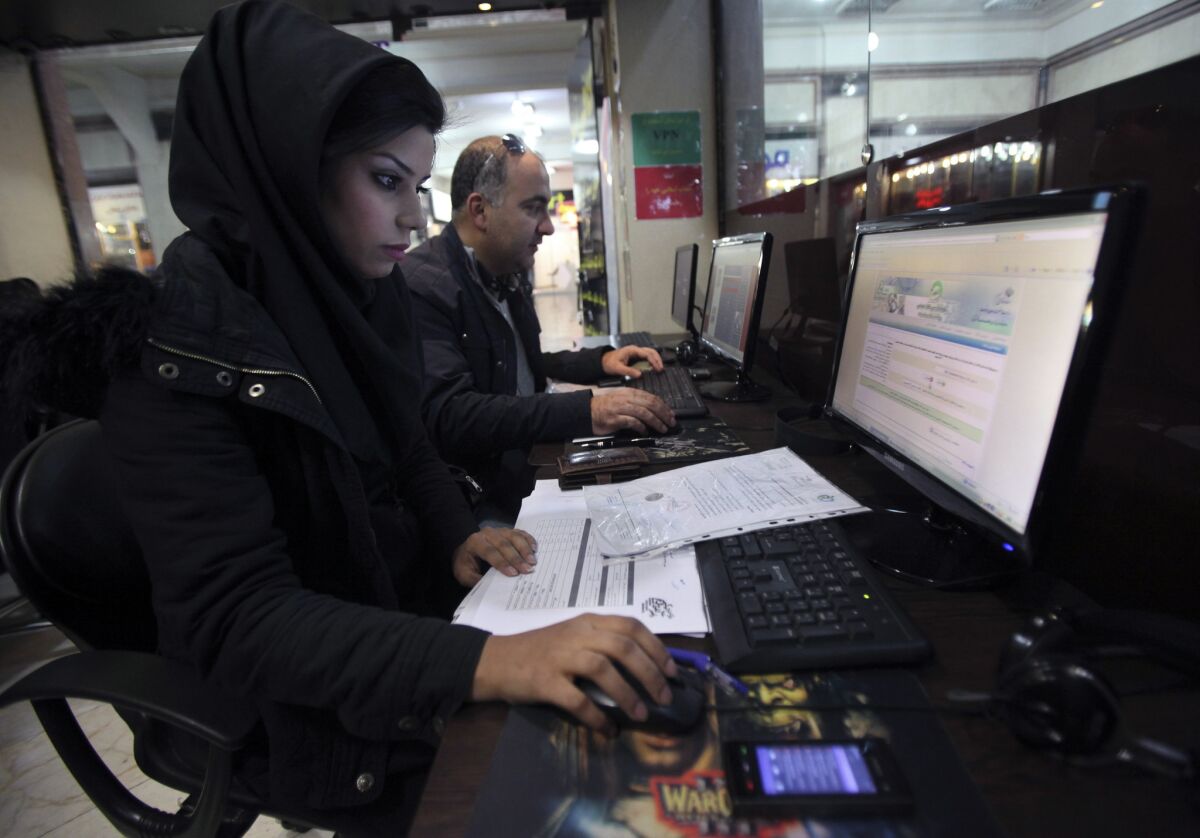 Iranian internet cafe