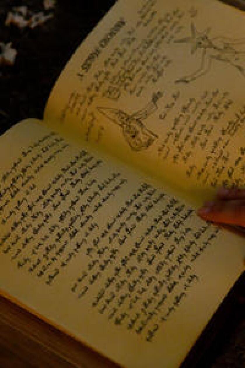 An old book opened
