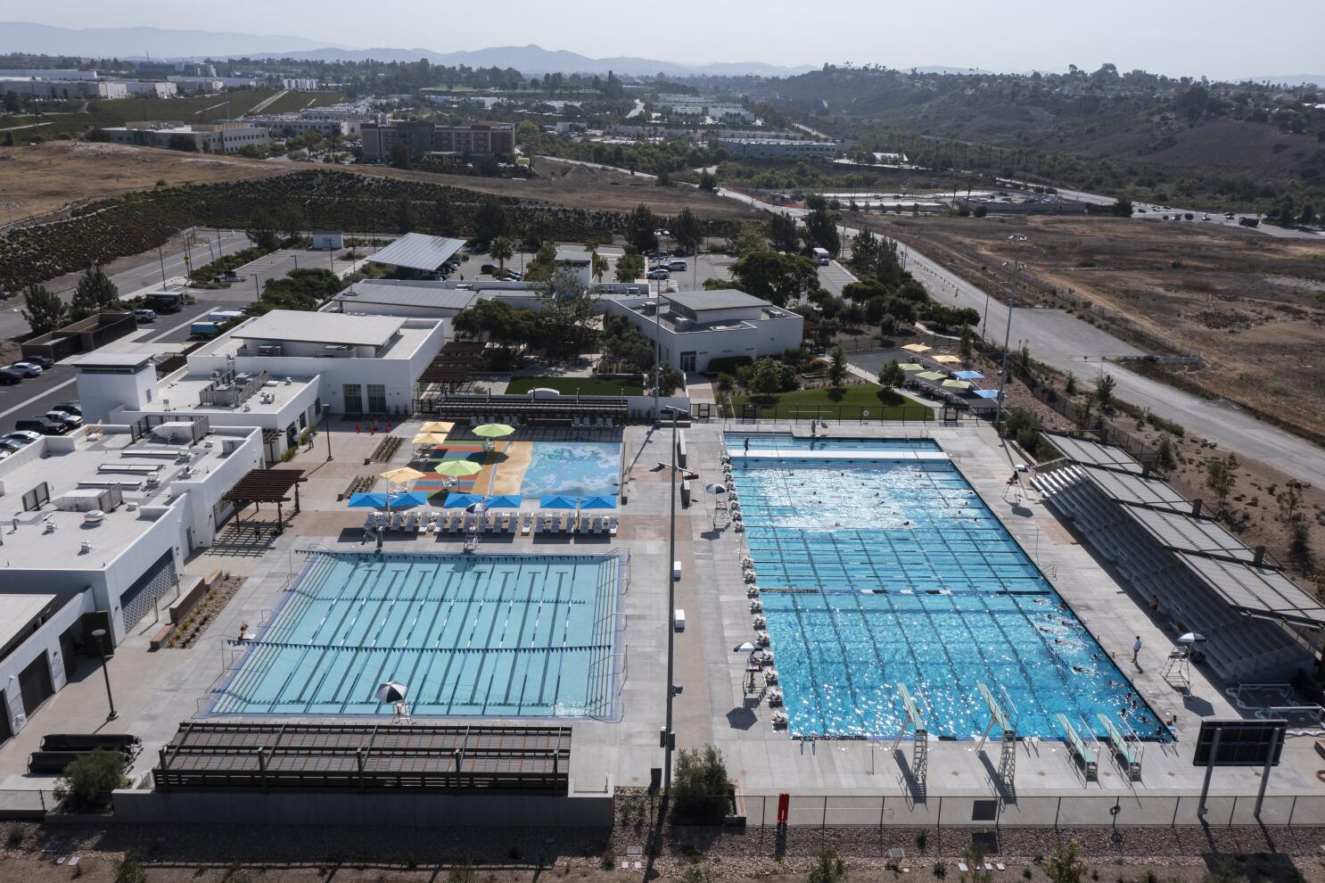 LA Fitness - The 25-yard lap pool is filled. Can you picture