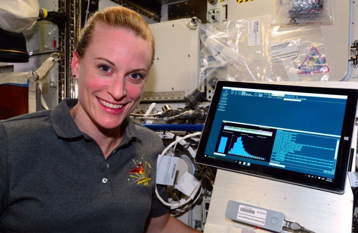 UCSD graduate Kate Rubins voted in the 2020 presidential election from space on Oct. 22