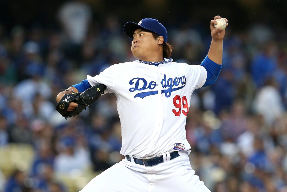 Dodgers' Hyun-Jin Ryu is 6-2 with an ERA of 2.72 in 12 stars this season.