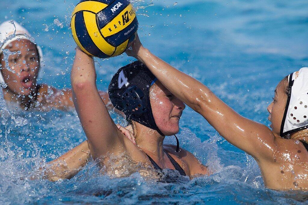 Newport Harbor High's Rachel Whitelegge gets pressure from Foothill's Dani Ayala during a semifinal match of the Holiday Cup on Saturday.