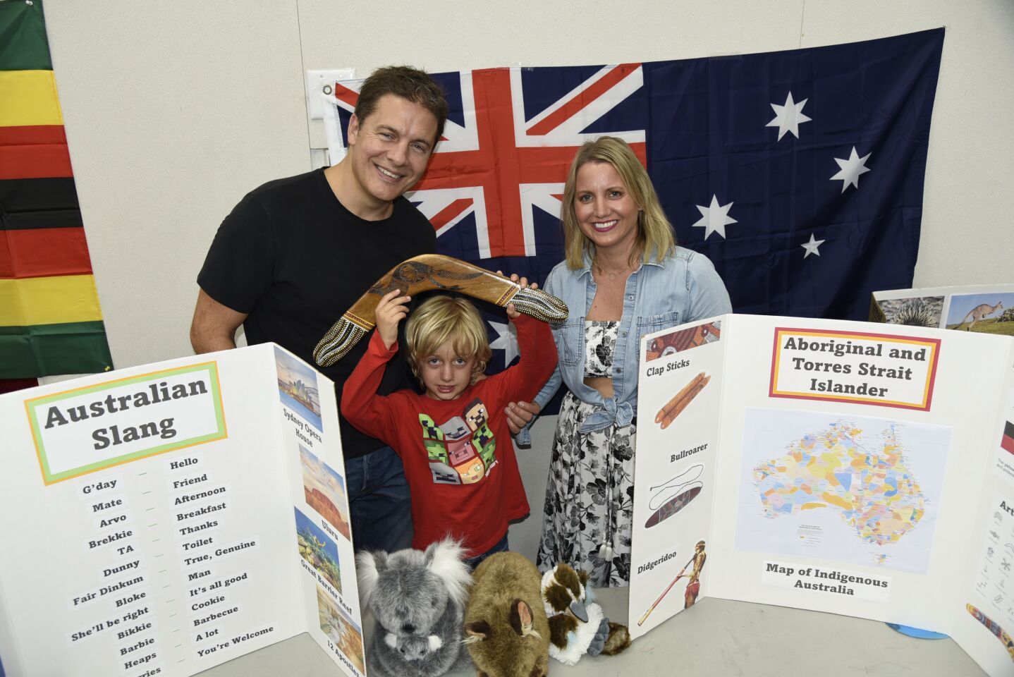 James and Ariane Matthews with Jett representing Australia