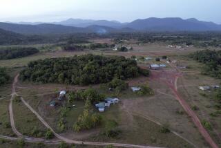 Homes stand in the village of Surama in the Rupununi area of the Essequibo, a territory in dispute with Venezuela, Saturday, Nov. 18, 2023. Venezuela has long claimed Guyana’s Essequibo region — a territory larger than Greece and rich in oil and minerals. (AP Photo/Juan Pablo Arraez)