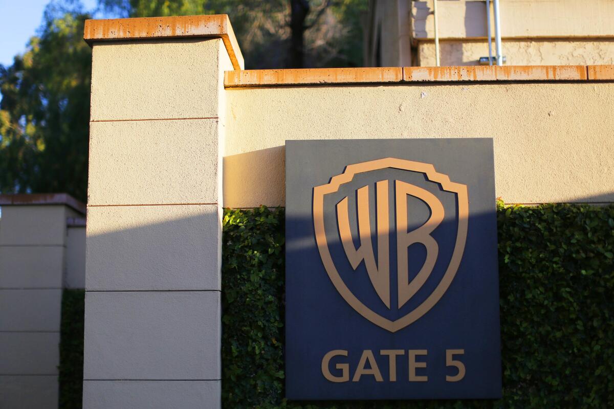 Entrance to Warner Bros. movie studio in Burbank.