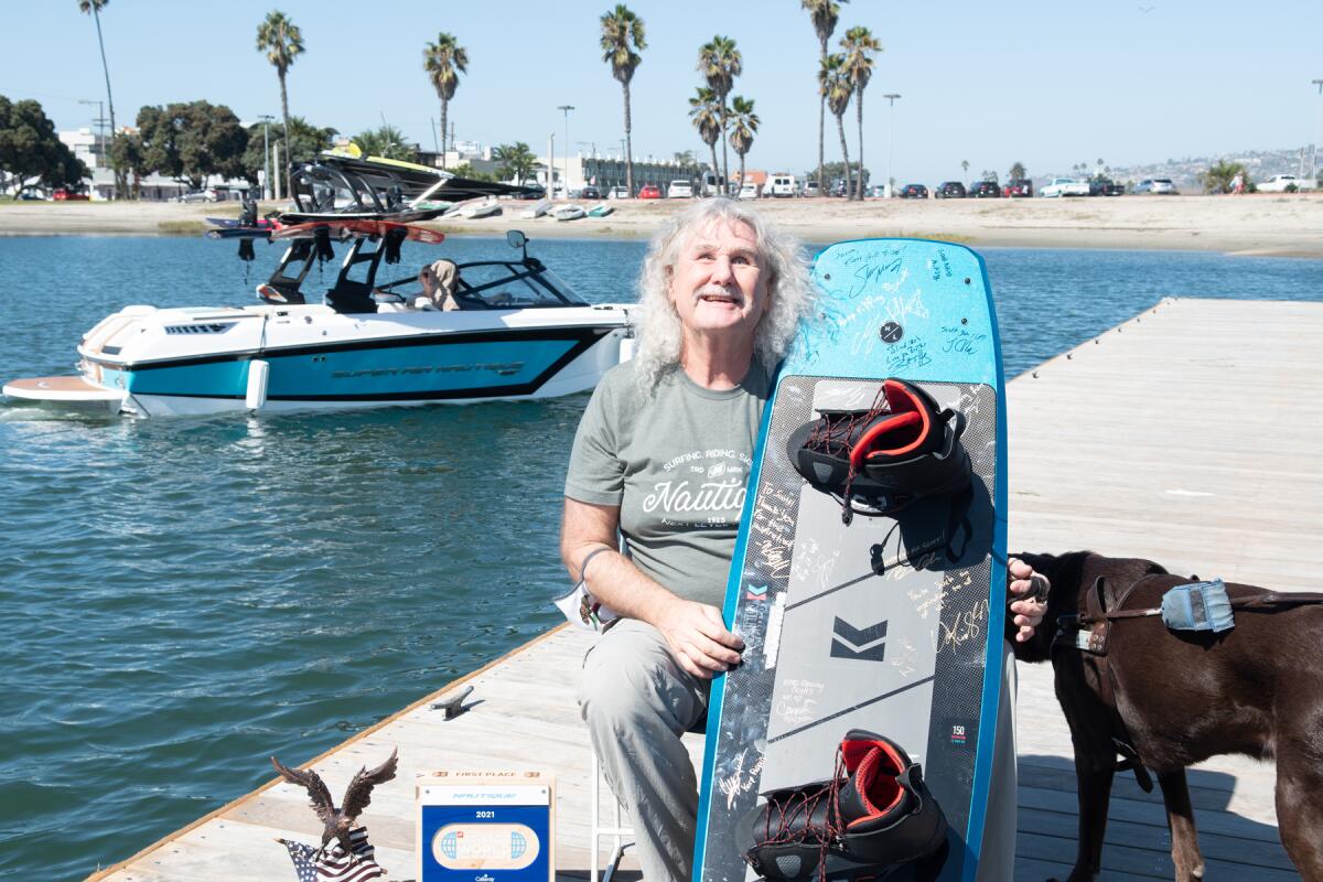  Scott Leason hasn’t let his blindness stop him from becoming a wakeboard champion.