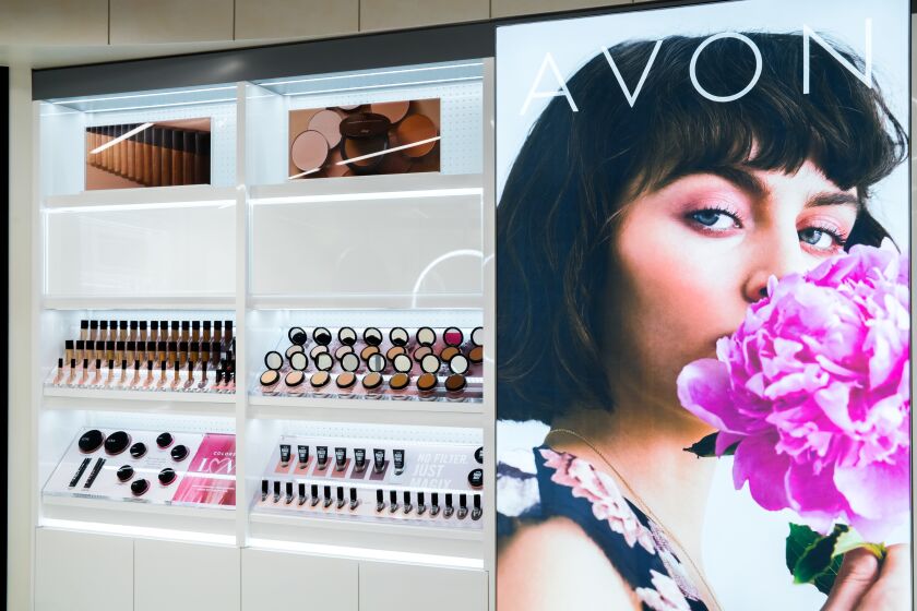 Avon's first store, which opened last week in LA.
