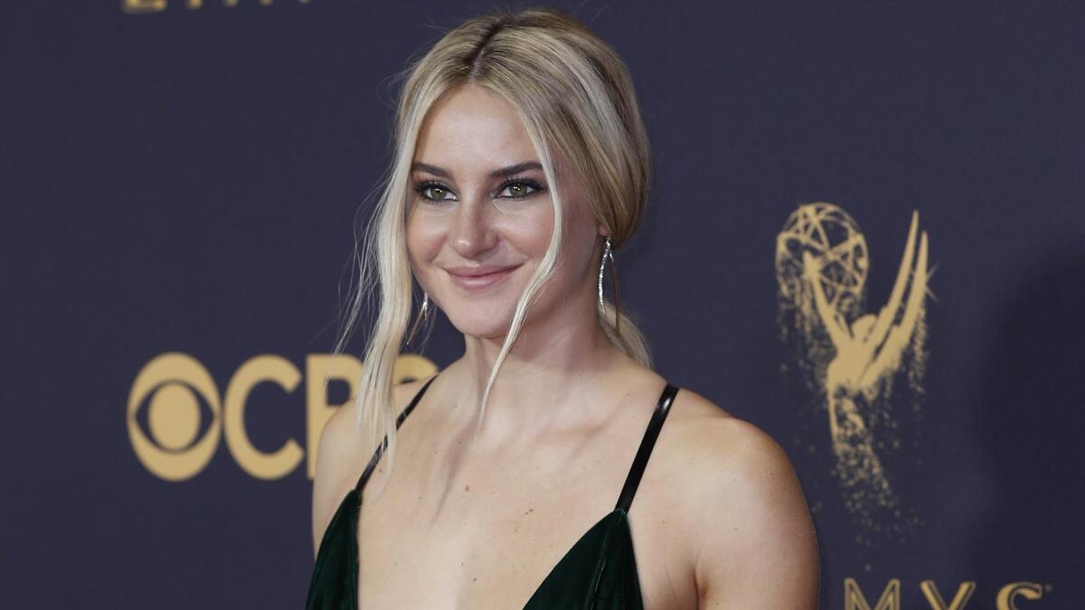 Shailene Woodley arriving at the 69th Emmy Awards at the Microsoft Theater in Los Angeles.