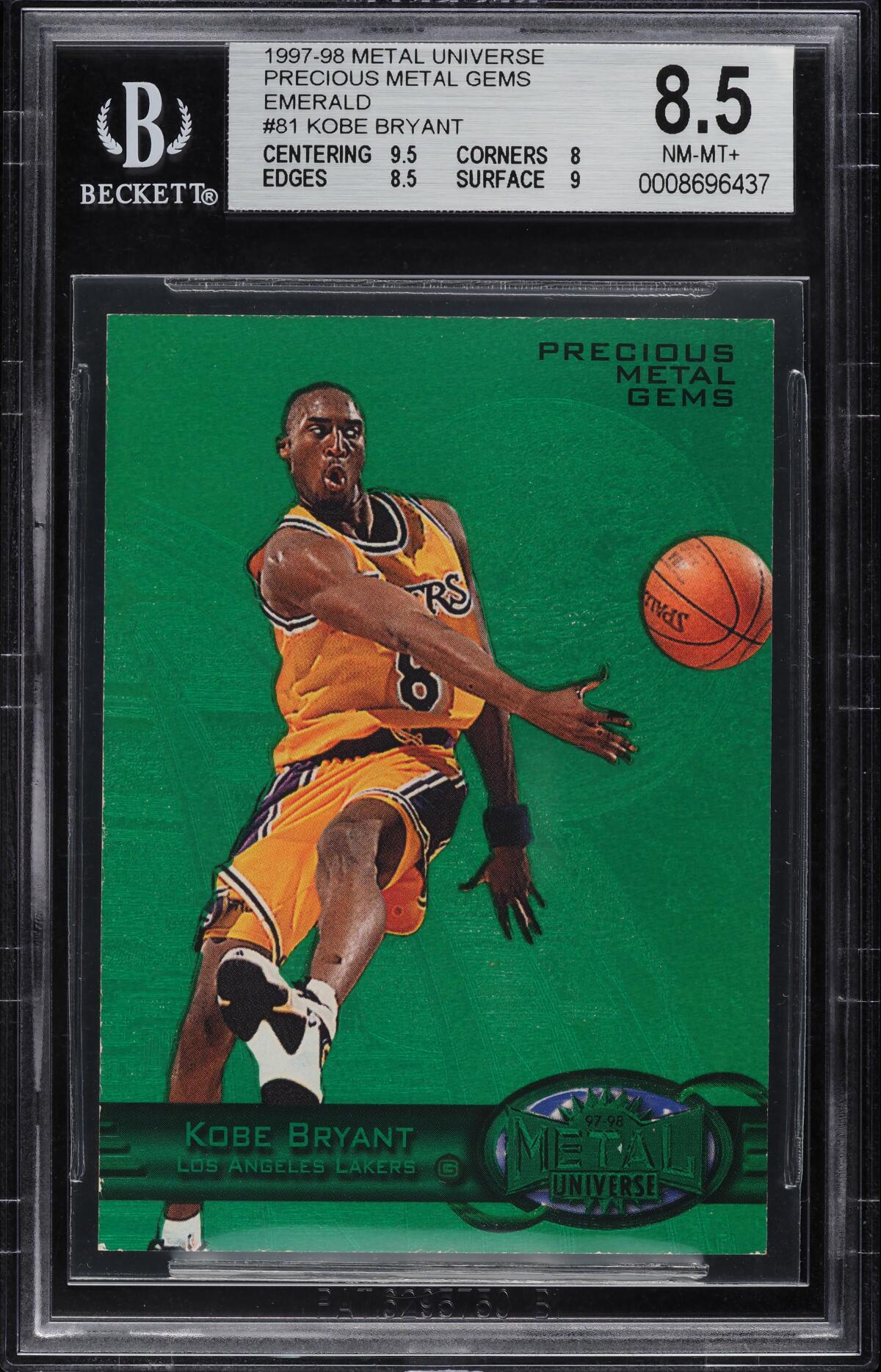 Rare card of Los Angeles Lakers great Kobe Bryant sells for record
