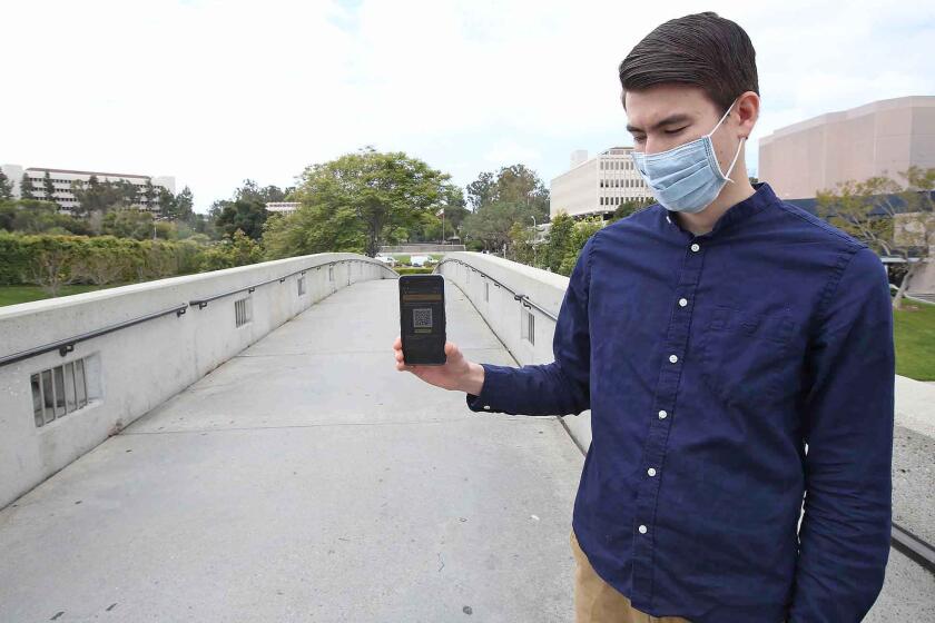 Tyler Yasaka, a UC Irvine researcher, co-developed a contact tracing application that could help keep track of people exposed to COVID-19.