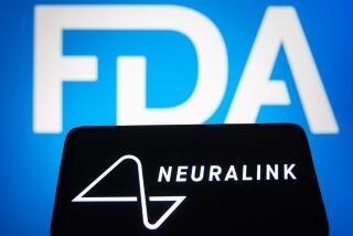 UKRAINE - 2021/12/09: In this photo illustration, the logo of Neuralink Corporation, a neurotechnology company is seen on a smartphone screen and FDA (United States Food and Drug Administration) logo is seen in the background. (Photo Illustration by Pavlo Gonchar/SOPA Images/LightRocket via Getty Images)