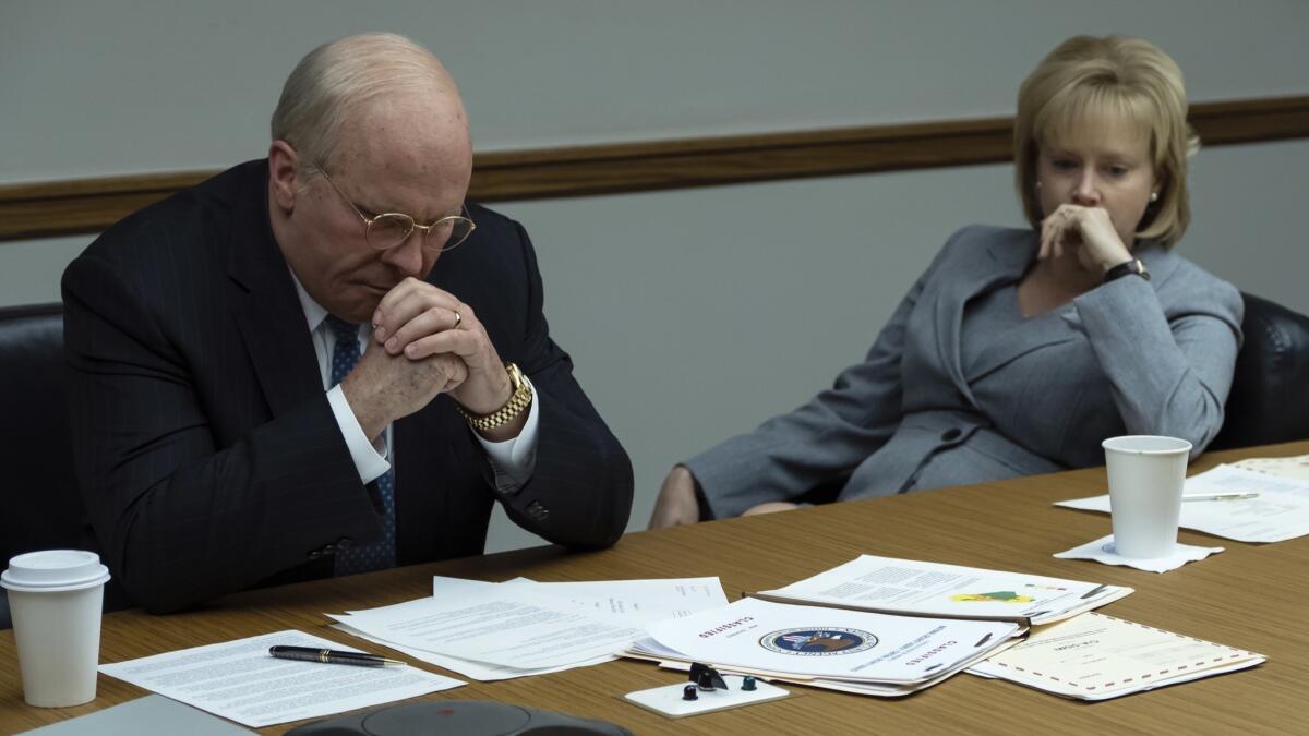 Christian Bale stars as Dick Cheney and Amy Adams stars as Lynne Cheney in Adam McKay's "Vice."