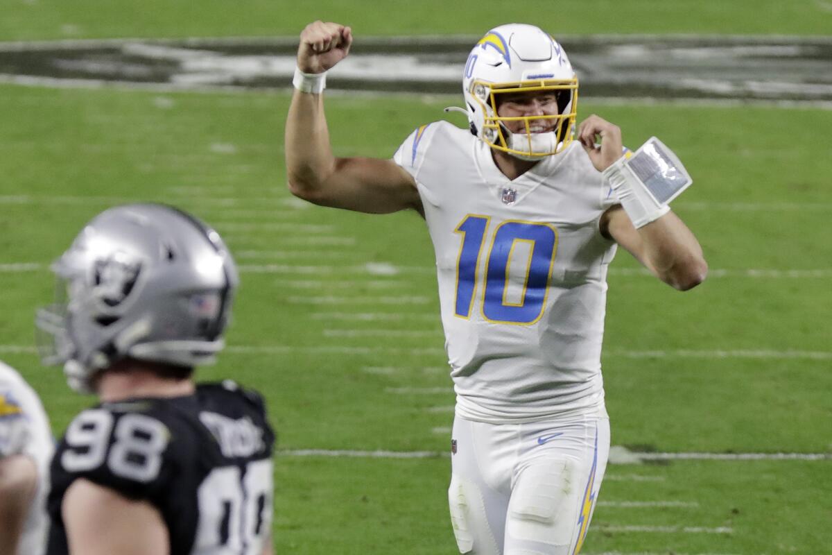 Justin Herbert scores game-winning touchdown in OT as LA Chargers