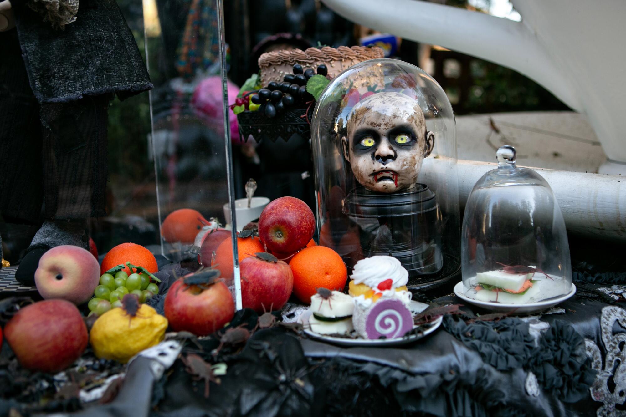 The Brentwood home features a scary "Alice in Wonderland" scene.