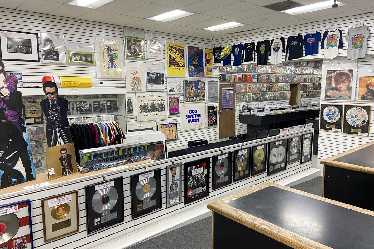 The interior of Rockaway Records.