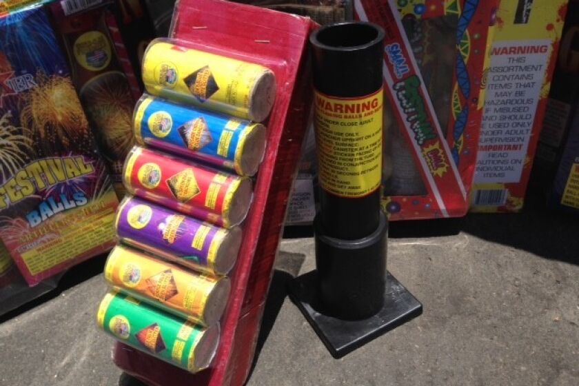 Police confiscated more than 1,000 pounds of fireworks in Long Beach.