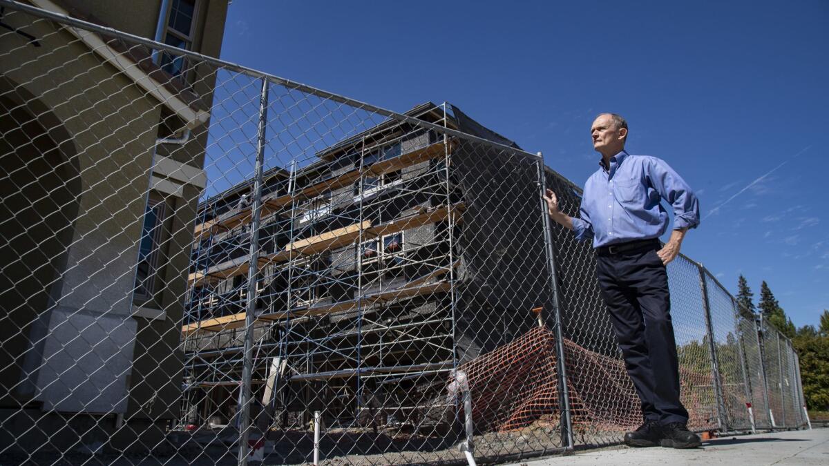 Steve Chandler is a key organizer in Mountain View's rent control campaigns.