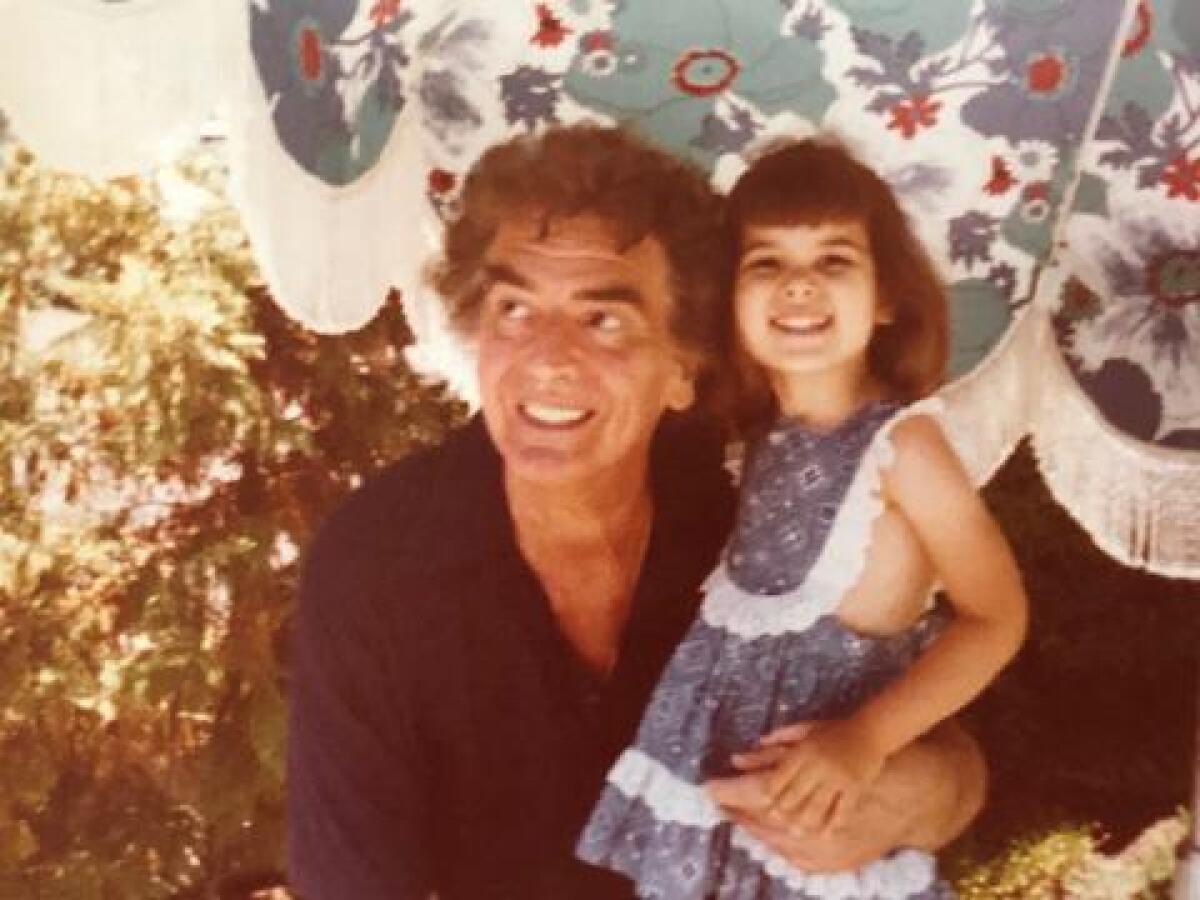 Victoria Mature with her father Victor Mature
