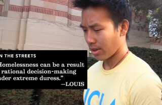 He is getting his PhD - and is homeless