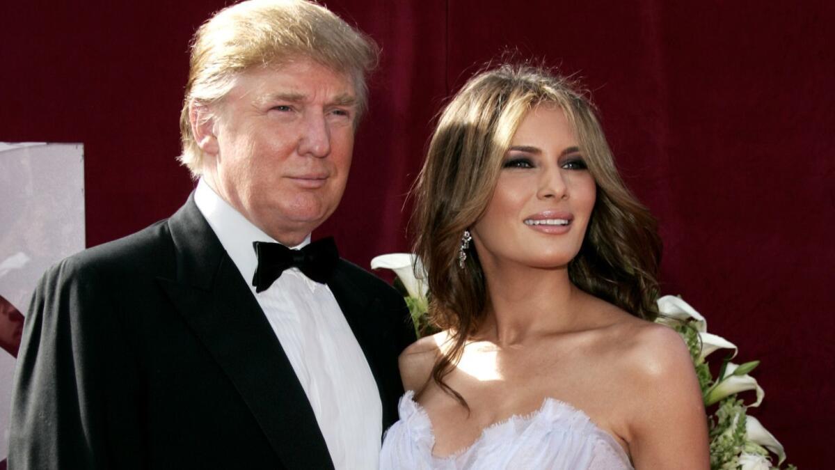 President Trump and First Lady Melania Trump are seen in 2005, the year they were married.