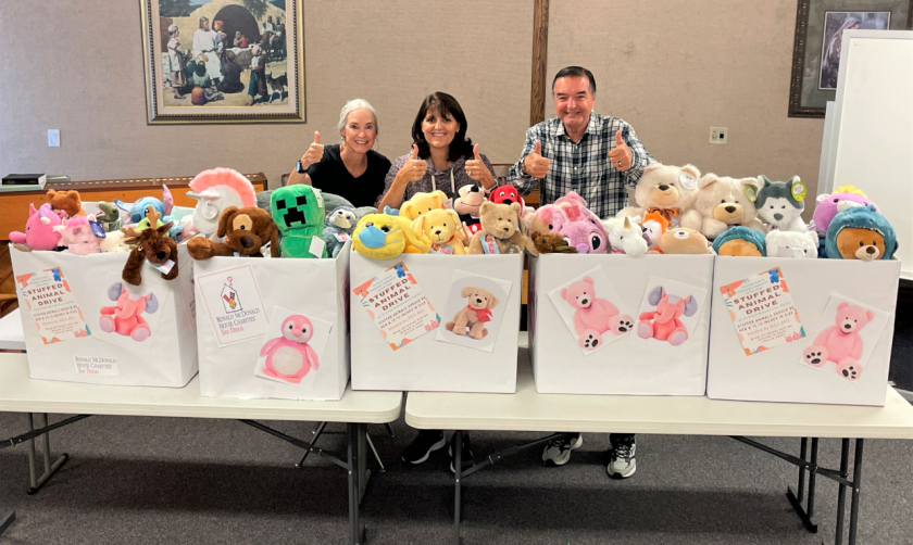 Annual Stuffed Animal Drive benefits Ronald McDonald House Charities of San Diego 