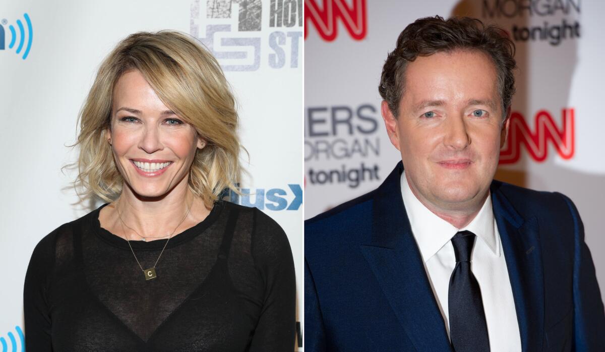 TV personalities Chelsea Handler and Piers Morgan squabble again during Handler's latest appearance on "Piers Morgan Tonight."