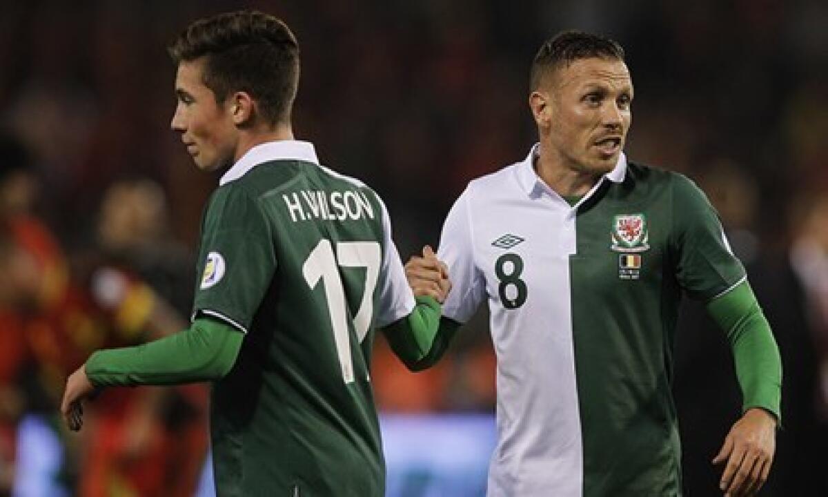 The moment Harry Wilson, left, came on as a substitute for Wales against Belgium on Tuesday night his grandfather made a bundle of money.