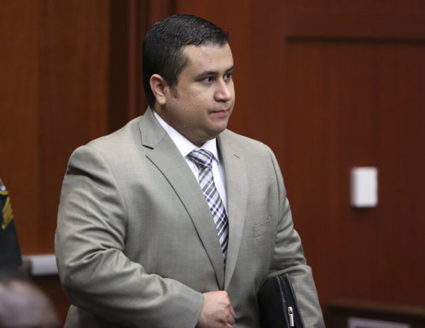 George Zimmerman enters the courtroom for Day 2 of his trial in Sanford, Fla.
