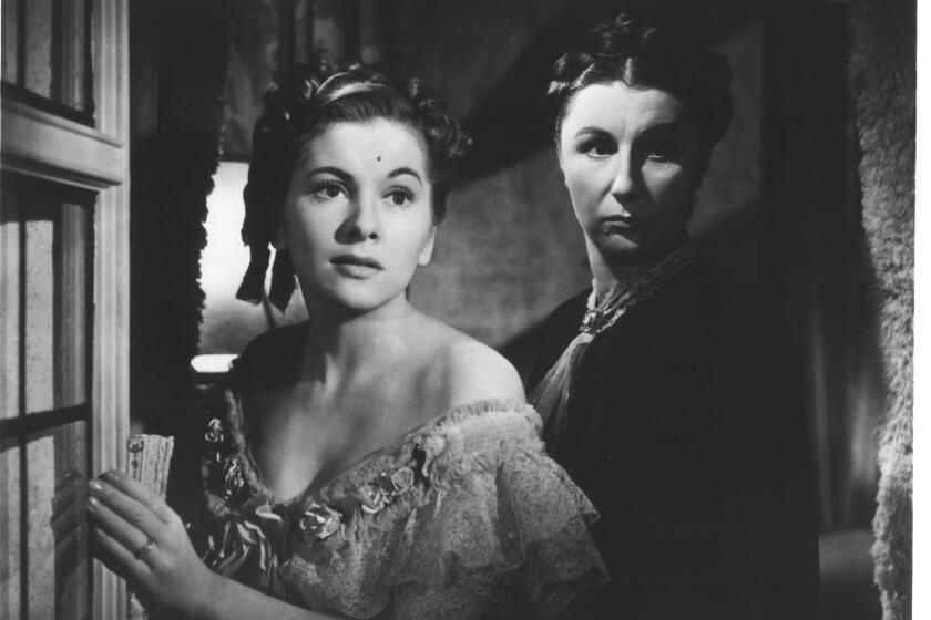 Joan Fontaine as Mrs. de Winter and Judith Anderson as Mrs. Danvers. Winner of the Best Picture Academy Award® in 1940. "Rebecca" Academy of Motion Picture Arts and Sciences Aug. 20, 1999. Photo courtesy of the Margaret Herrick Library SUNDAY LISTS PUB.AUG. 15, 1999