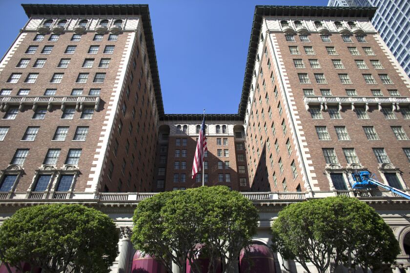 The Biltmore Hotel in Los Angeles.