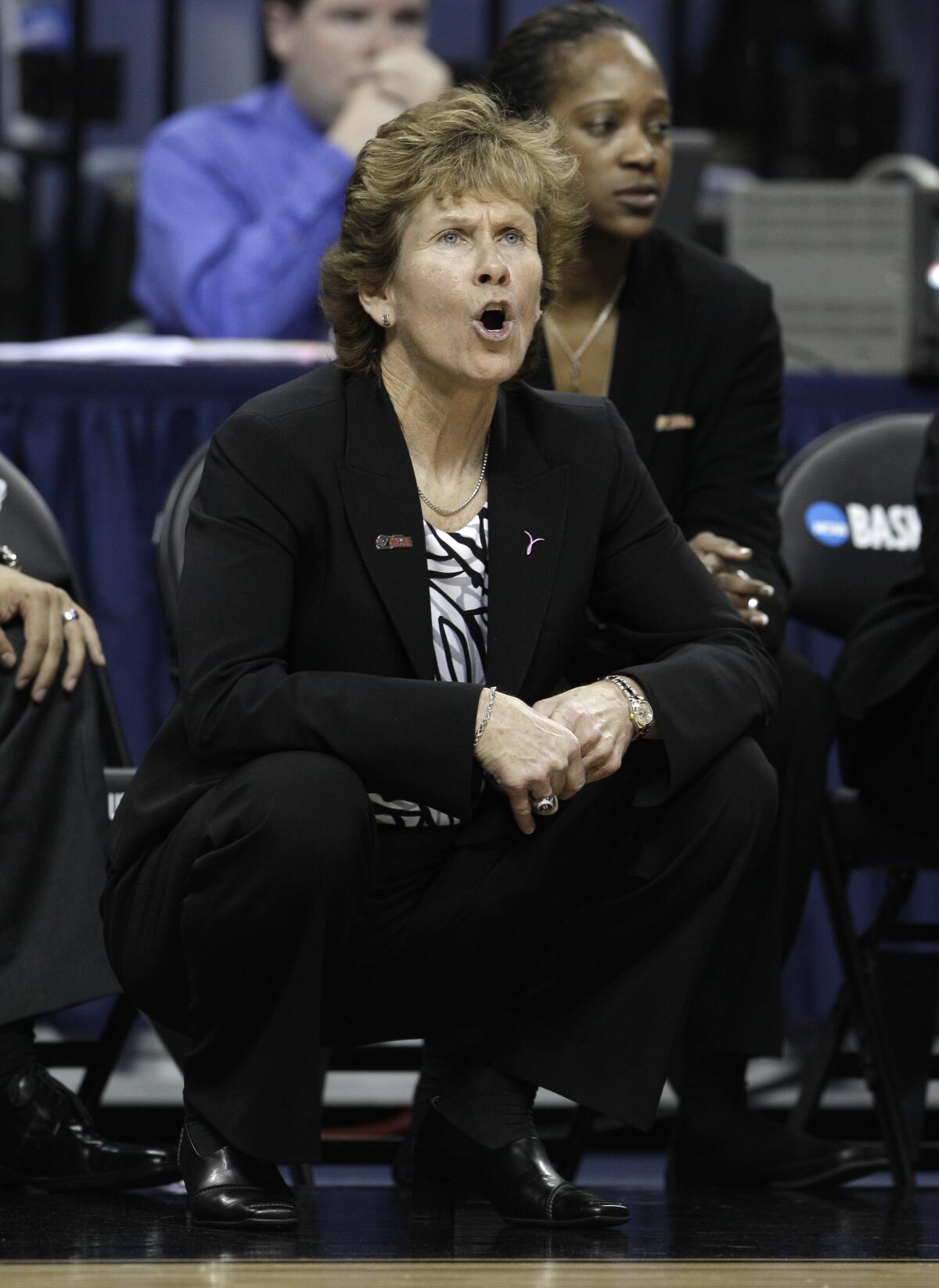 USC associate head coach Beth Burns is the winningest coach in San Diego State history.