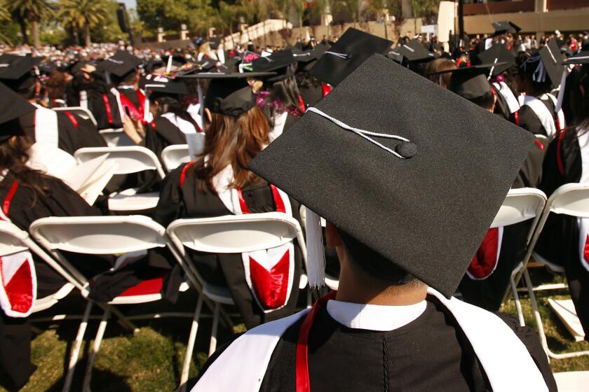 Commencement ceremonies at Cal State Northridge.