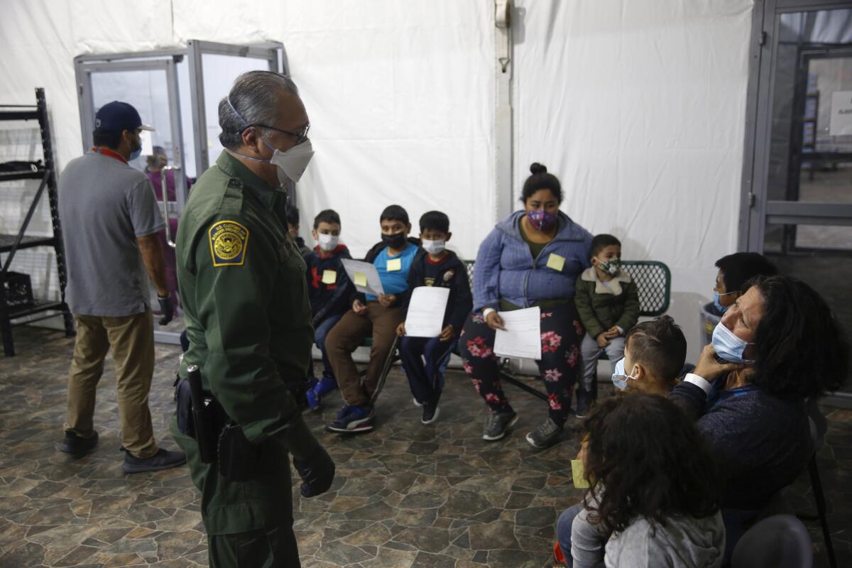 Migrants at U.S. Customs and Border Protection facility in Texas