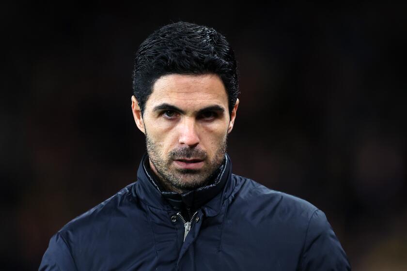 LONDON, ENGLAND - FEBRUARY 27: Arsenal Manager, Mikel Arteta looks on prior to the UEFA Europa League round of 32 second leg match between Arsenal FC and Olympiacos FC at Emirates Stadium on February 27, 2020 in London, United Kingdom. (Photo by Julian Finney/Getty Images)