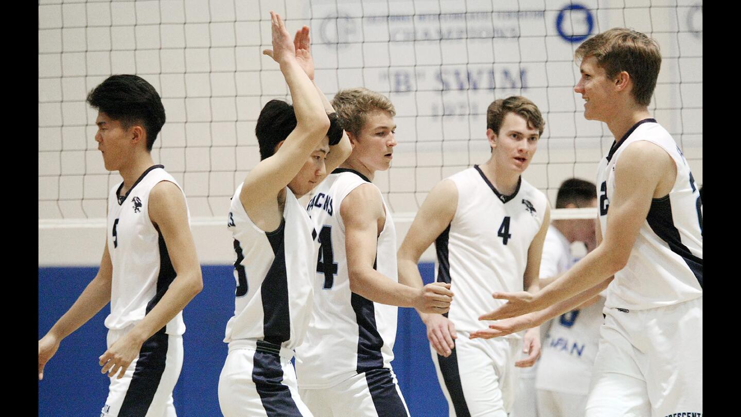 Photo Gallery: Crescenta Valley vs Burbank boys volleyball