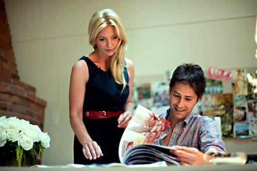 Lee Ann Sauter, CEO and founder of Seaside Luxe, and creative director Eric Lopez at their studio in Santa Monica.