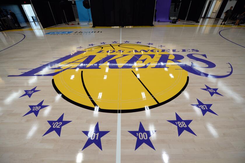 EL SEGUNDO, CA - SEPTEMBER 25: The new training facility of Los Angeles Lakers seen during media day September 25, 2017, in El Segundo, California. NOTE TO USER: User expressly acknowledges and agrees that, by downloading and/or using this photograph, user is consenting to the terms and conditions of the Getty Images License Agreement. (Photo by Kevork Djansezian/Getty Images)