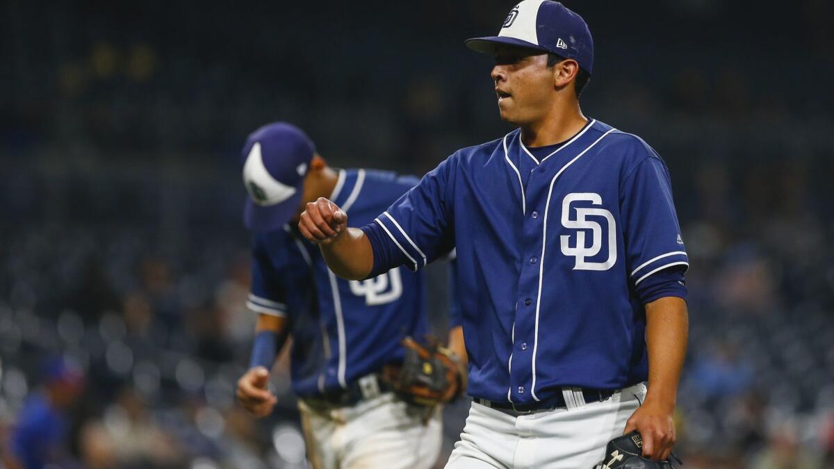 September 26, 2018: San Diego Padres relief pitcher Miguel Diaz