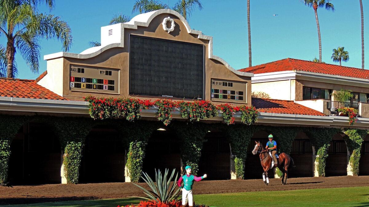 The Del Mar racetrack, pictured in 2014, said Sunday's concert would be "moving forward as planned" after an officer-involved shooting.