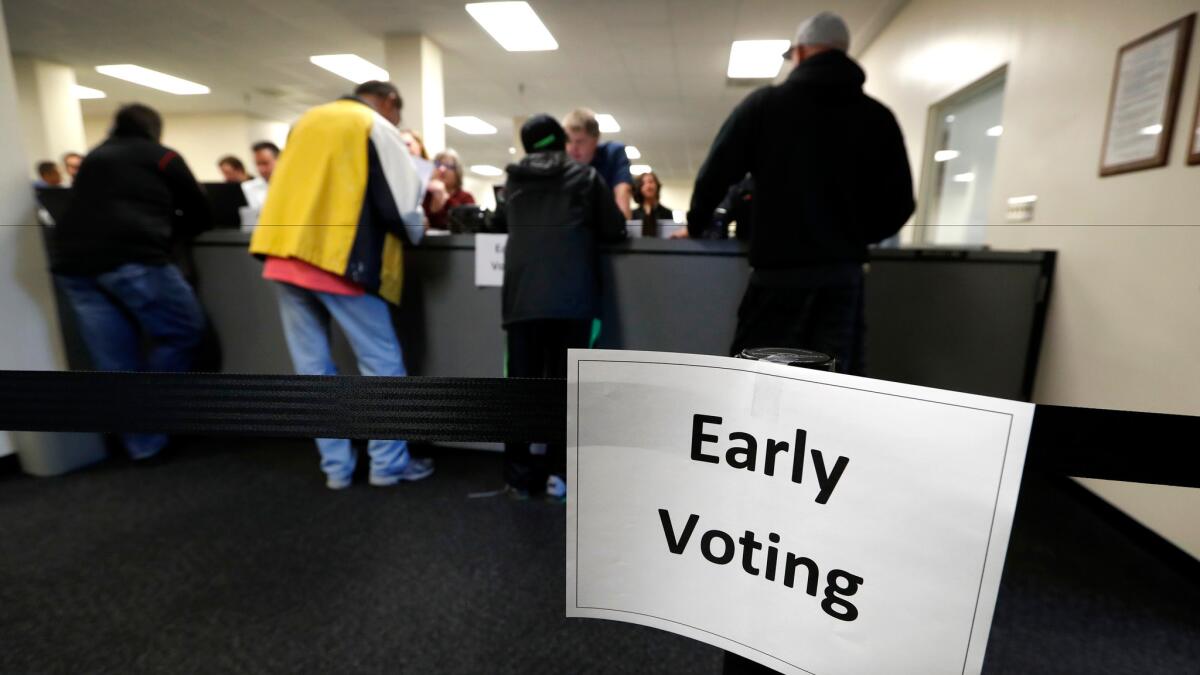 Early voting has begun in Iowa, a state that voted twice for President Obama but looks likely to flip to Donald Trump.