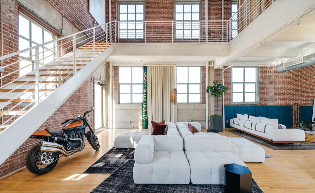 The living room.