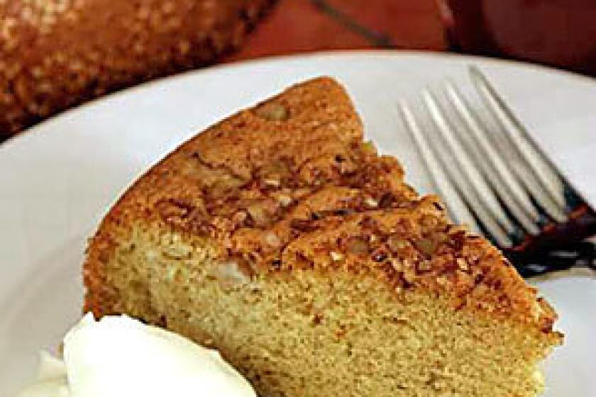 SPICED: Sweet dates, walnuts and sesame seeds add to the aroma of igaili, or cardamom-saffron sponge cake. Recipe